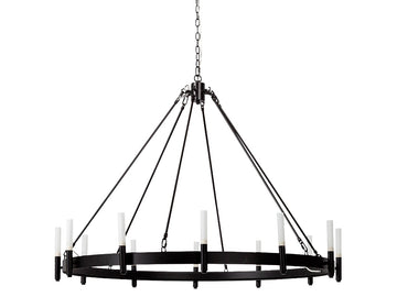 Decamp Chandelier - Black | Calgary Furniture Store