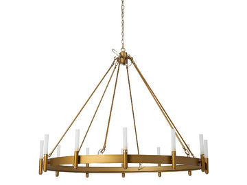 Decamp Chandelier - Gold | Calgary Furniture Store