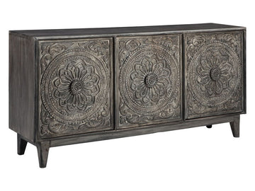 Fair Dark Brown Accent Cabinet | Calgary Furniture Store