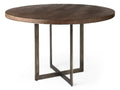 Faye Medium Brown Round Dining Table | Calgary Furniture Store