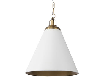 Fenton Pendant Light - White | Calgary Furniture Store