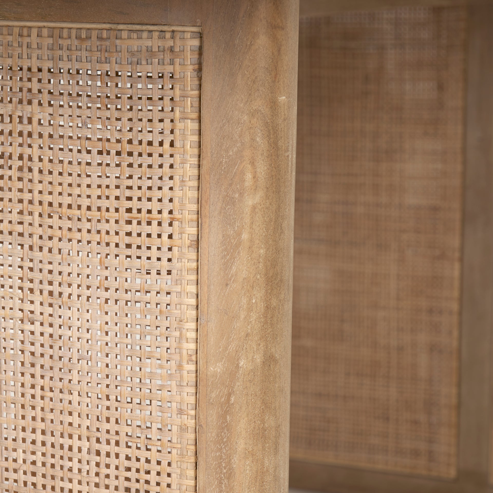 Cane Light Brown Solidwood Dining Table | Calgary Furniture Store