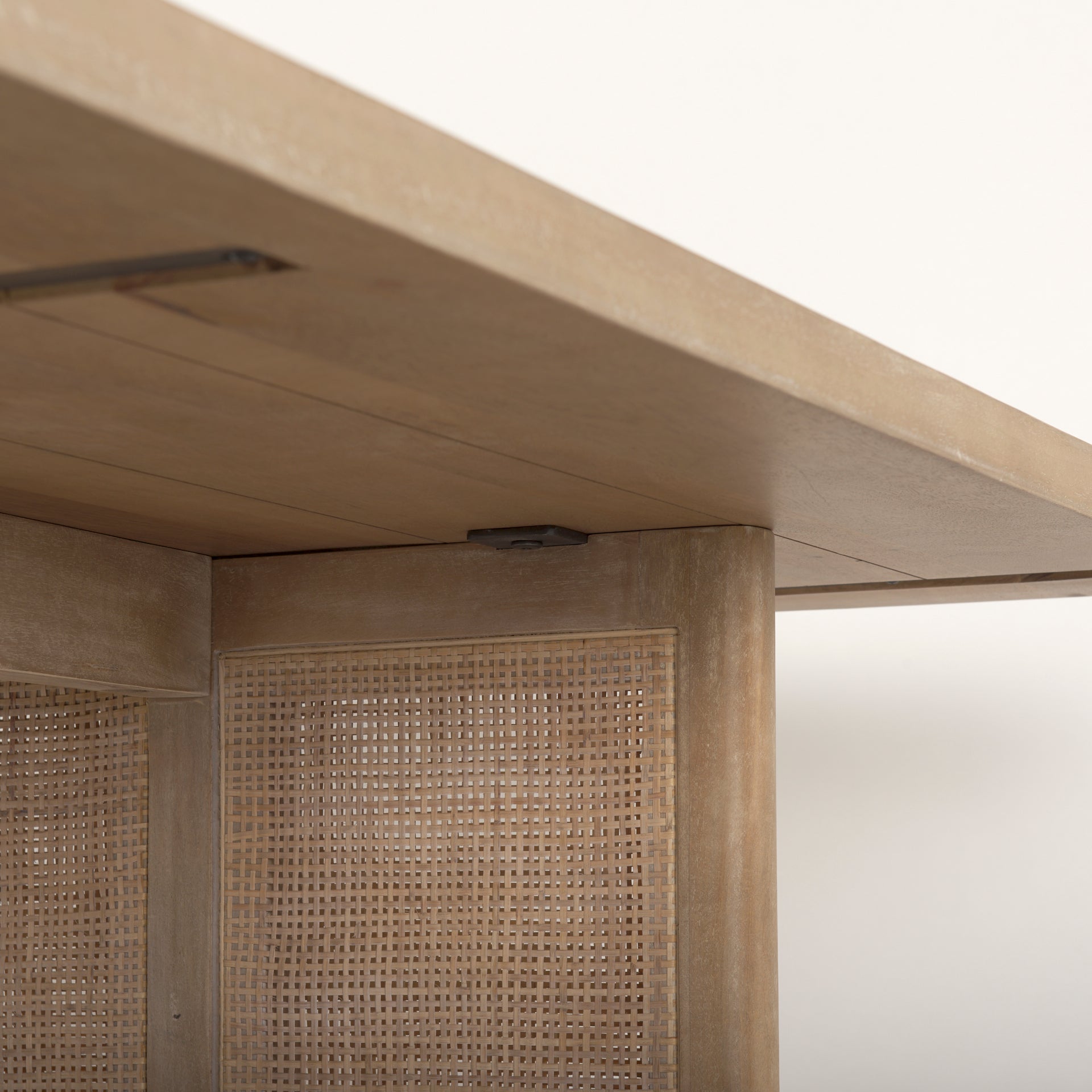 Cane Light Brown Solidwood Dining Table | Calgary Furniture Store