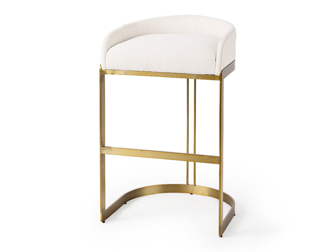 Hollyfiled Bar Stool - cream | Calgary Furniture Store