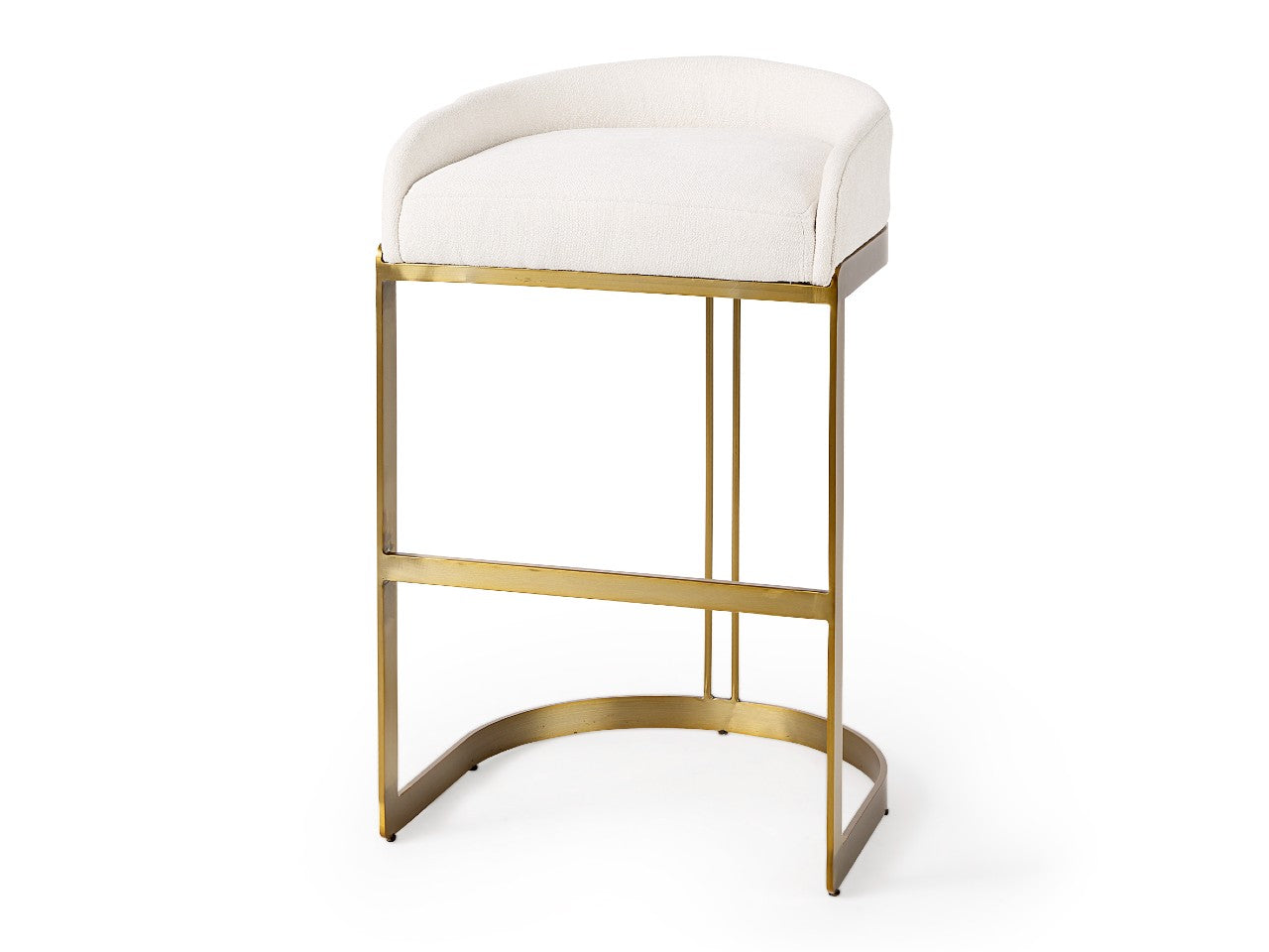 Hollyfiled Bar Stool - cream | Calgary Furniture Store