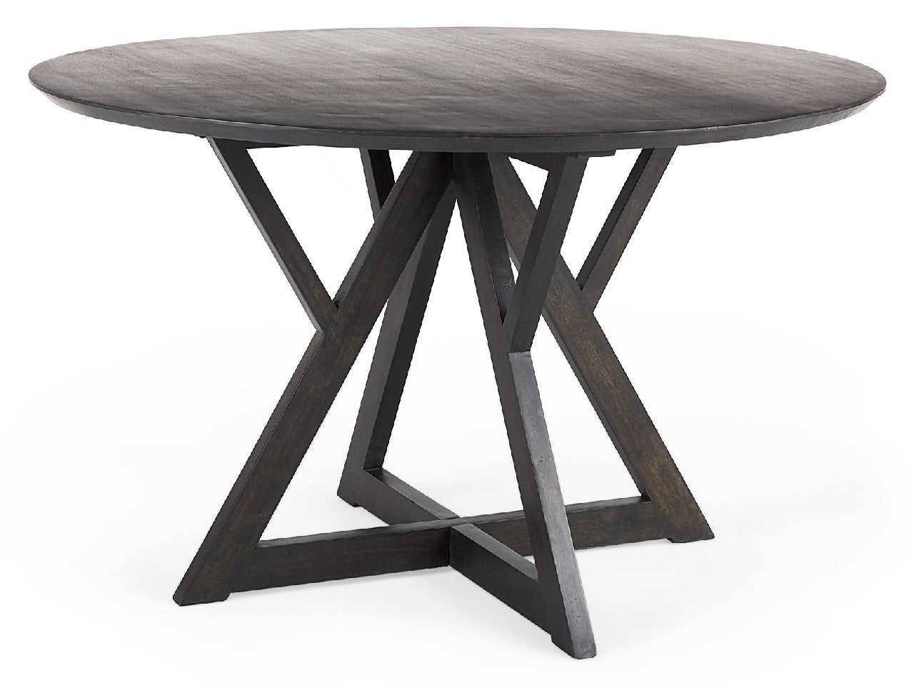 Jennings Round Dining Table 48" Dark | Calgary Furniture Store