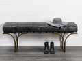 Jessie Black Accent Bench | Calgary Furniture Store
