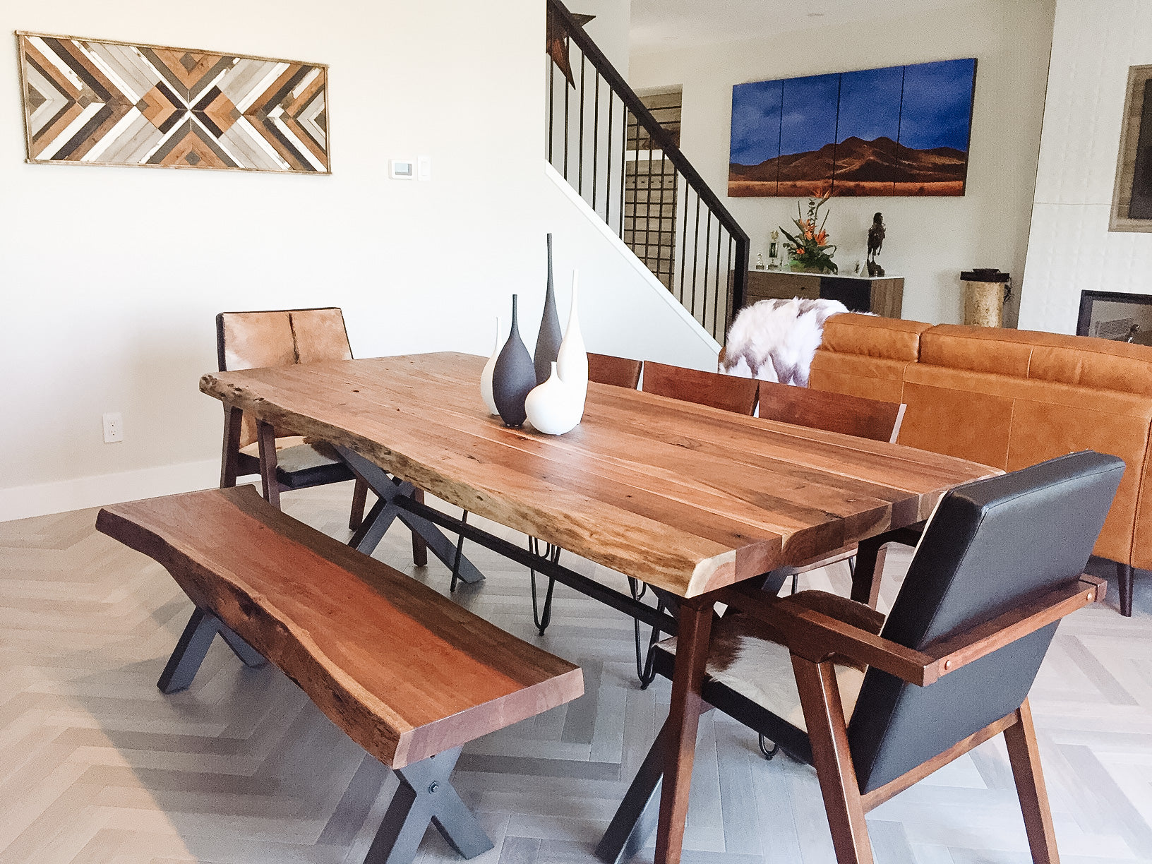 Restore Dining Table Acacia Wood Live Edge (71" 84" 98") | Calgary Furniture Store