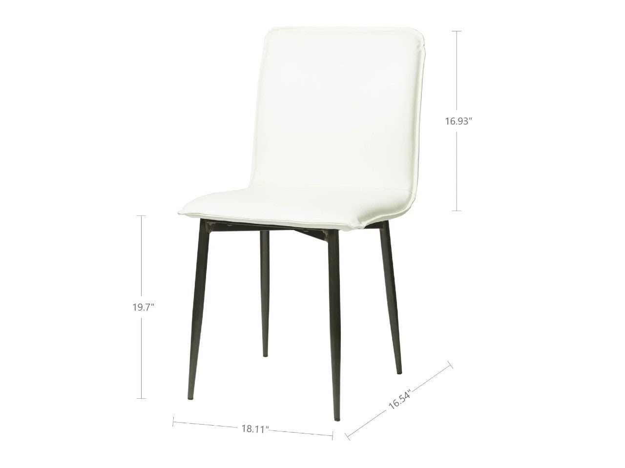 Lukas Side Dining Chair - Fox White | Calgary Furniture Store