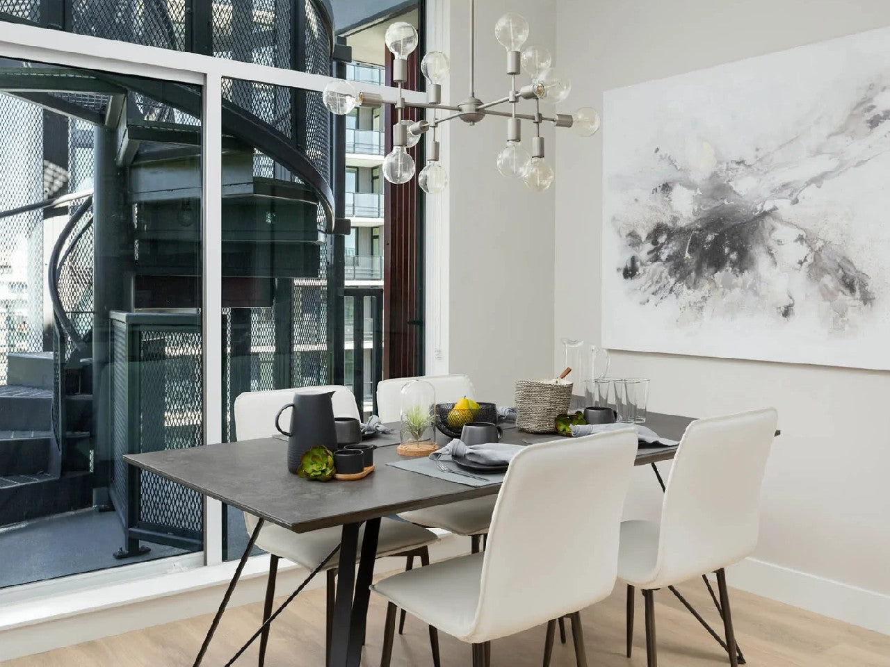 Lukas Side Dining Chair - Fox White | Calgary Furniture Store