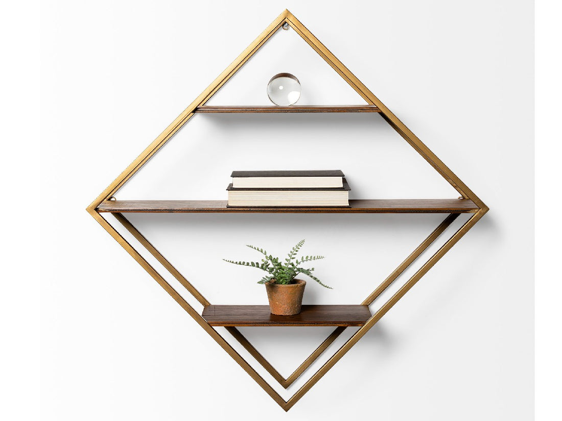 Neil I Diamond Shape Wall Mounted Wall Shelves | Calgary Furniture Store