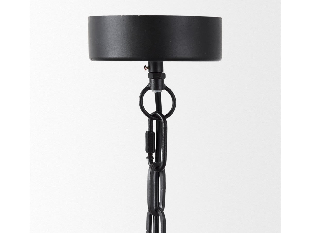 Pendra Black Wooden Bead Chandelier | Calgary Furniture Store