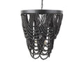 Pendra Black Wooden Bead Chandelier | Calgary Furniture Store