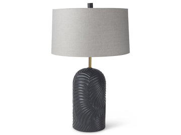 Quinn Table Lamp - Navy Base | Calgary Furniture Store