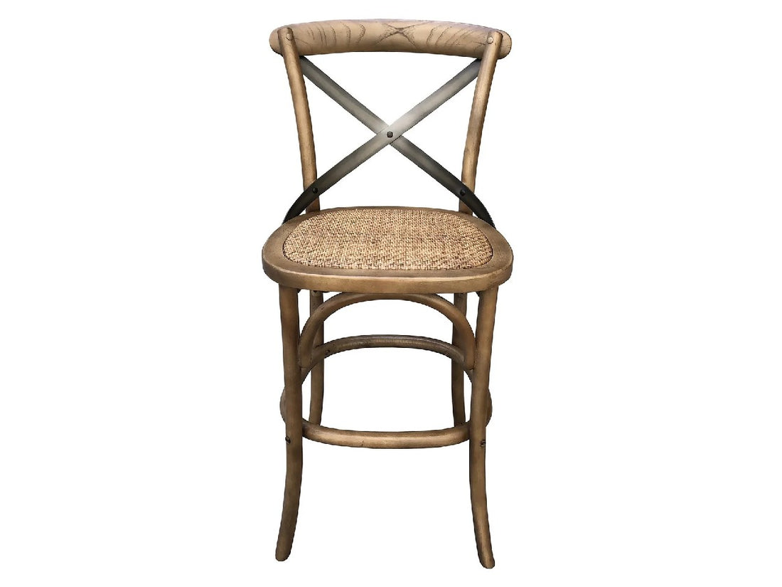 Rattan Crossback Counter Stool | Calgary Furniture Store