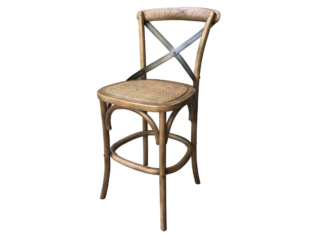Rattan Crossback Counter Stool | Calgary Furniture Store
