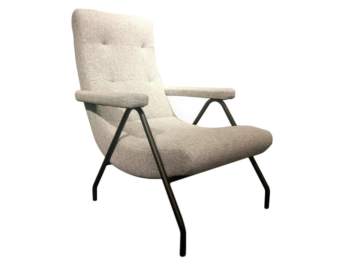 Retro Lounge Gray Accent Chair | Calgary Furniture Store