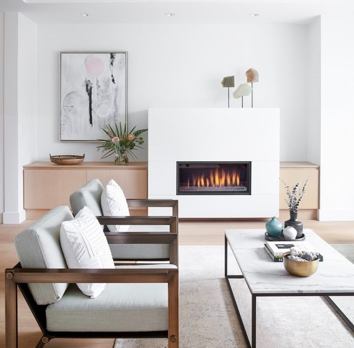 Versace White Marble Coffee Table | Calgary Furniture Store