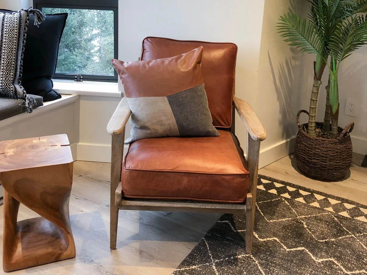 Yale Arm Chair - Caramel Tan | Calgary Furniture Store