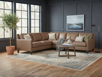 Canadian-Made Leather Sectional Built to Last
