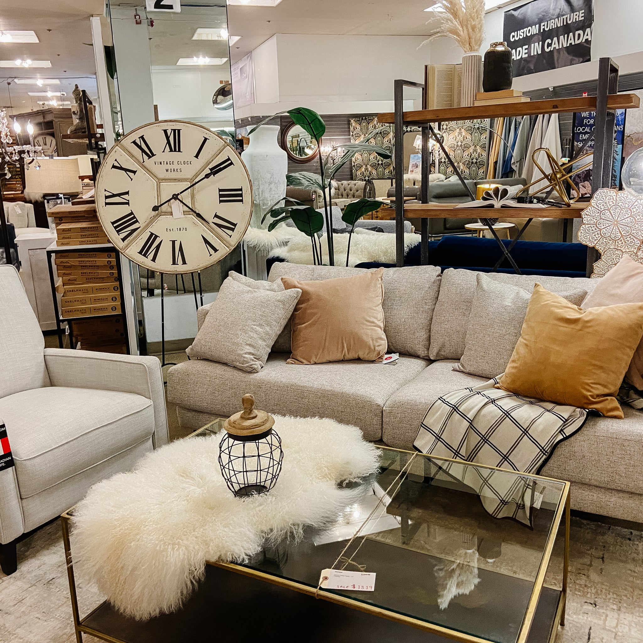 Holiday specials on all furniture and home decor at Showhome Furniture