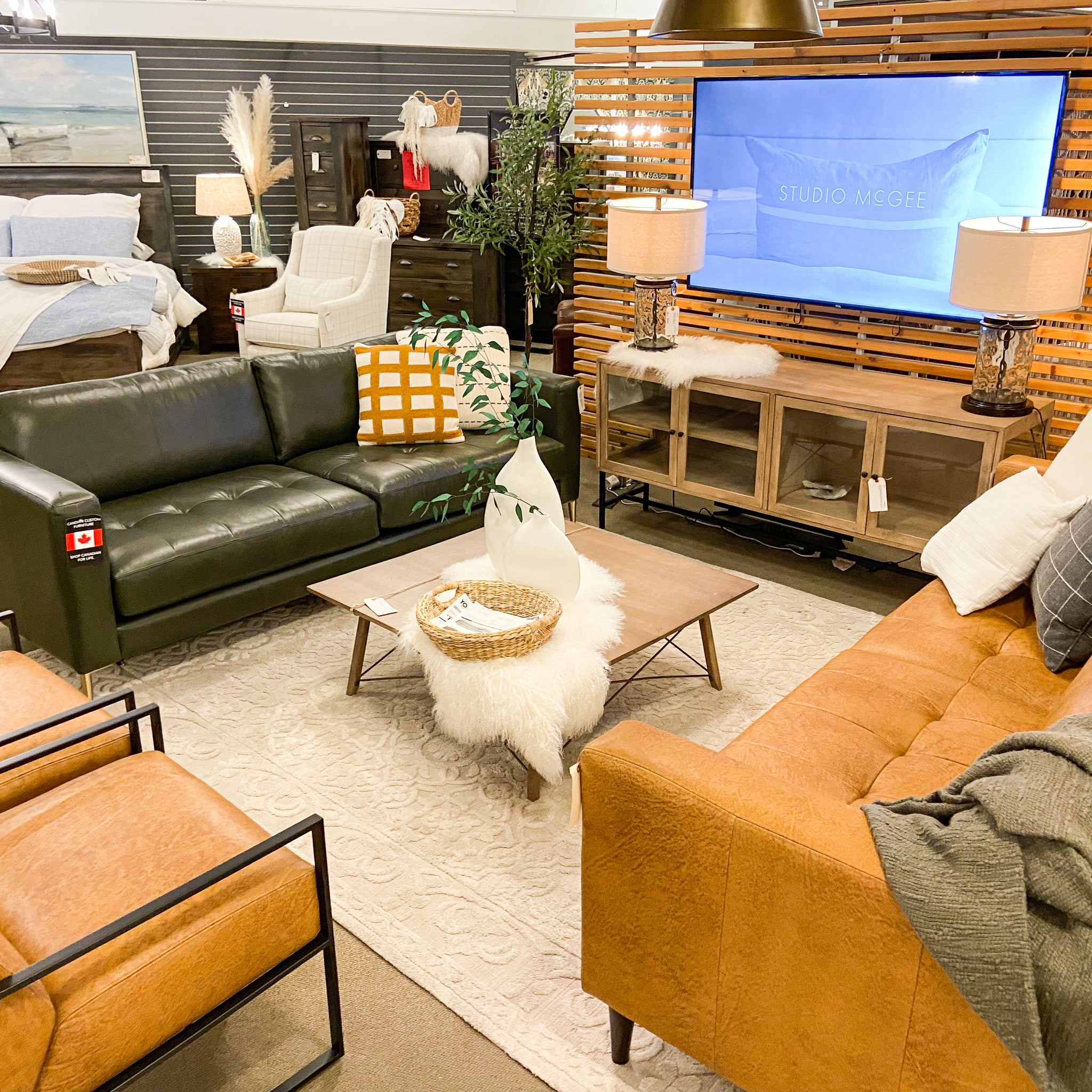 Trending Durable Leather Furniture for a Festive Calgary Home
