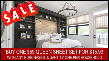 BUY ONE $59 QUEEN SHEET SET FOR $15.99