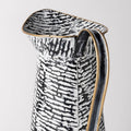 Colette Large Black/White Patterned Vase - Calgary Furniture Store