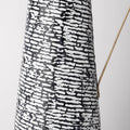 Colette Large Black/White Patterned Vase - Calgary Furniture Store