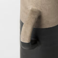 Garand Small 13H Two-Toned Black/Natural Ceramic Jug - Decorative Vase
