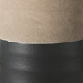 Garand Small 13H Two-Toned Black/Natural Ceramic Jug - Decorative Vase