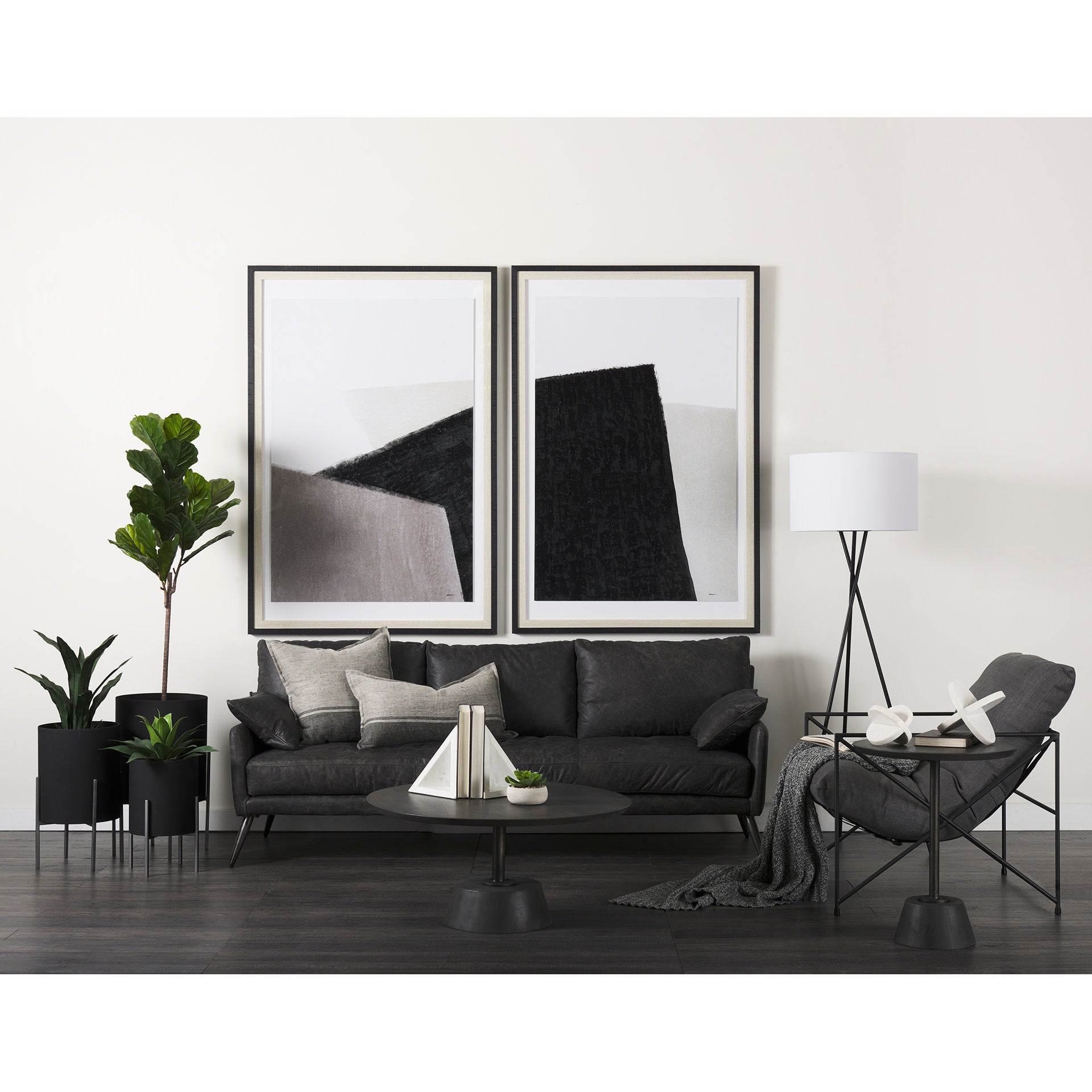 Sophia Small White Marble Geometric Ornament 6x6x6 Decor Display