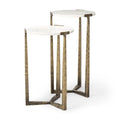Atticus Black Wood Nesting Accent Tables Set of Two