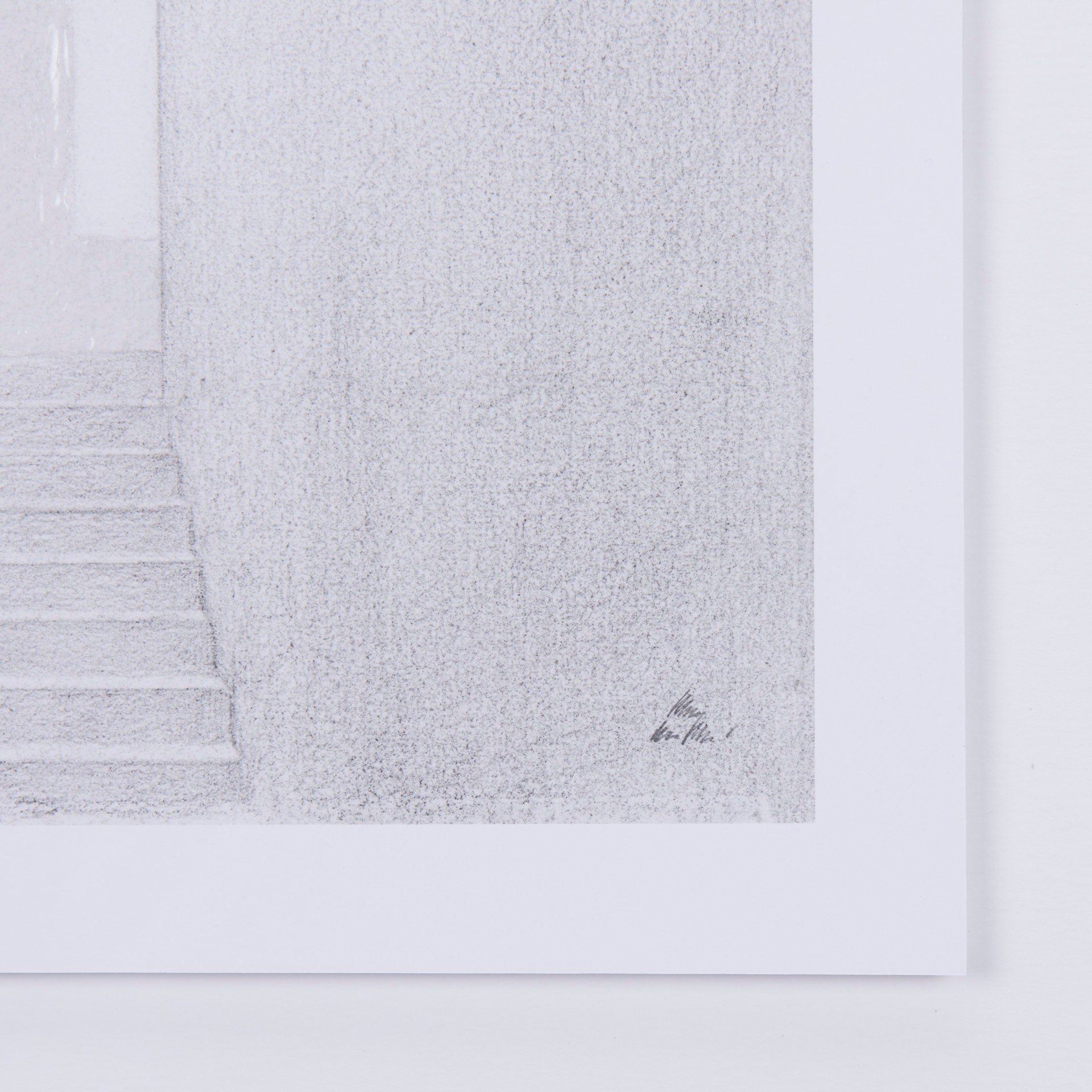 Corridor I Hand Embellished Textured Framed Art Print Matted under Glass - Calgary Furniture Store