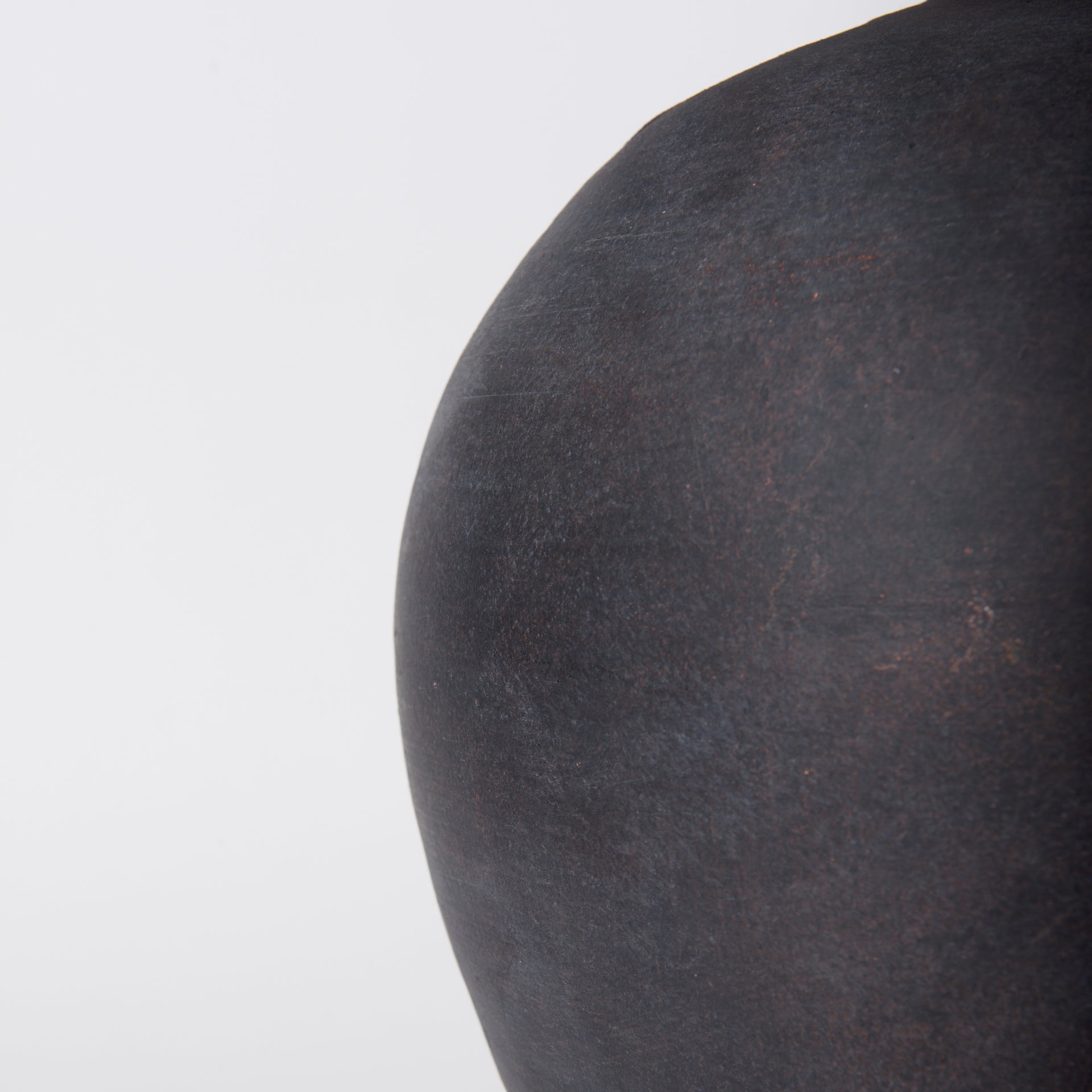 Marvin Black Ceramic Table Lamp with White Drum Shade