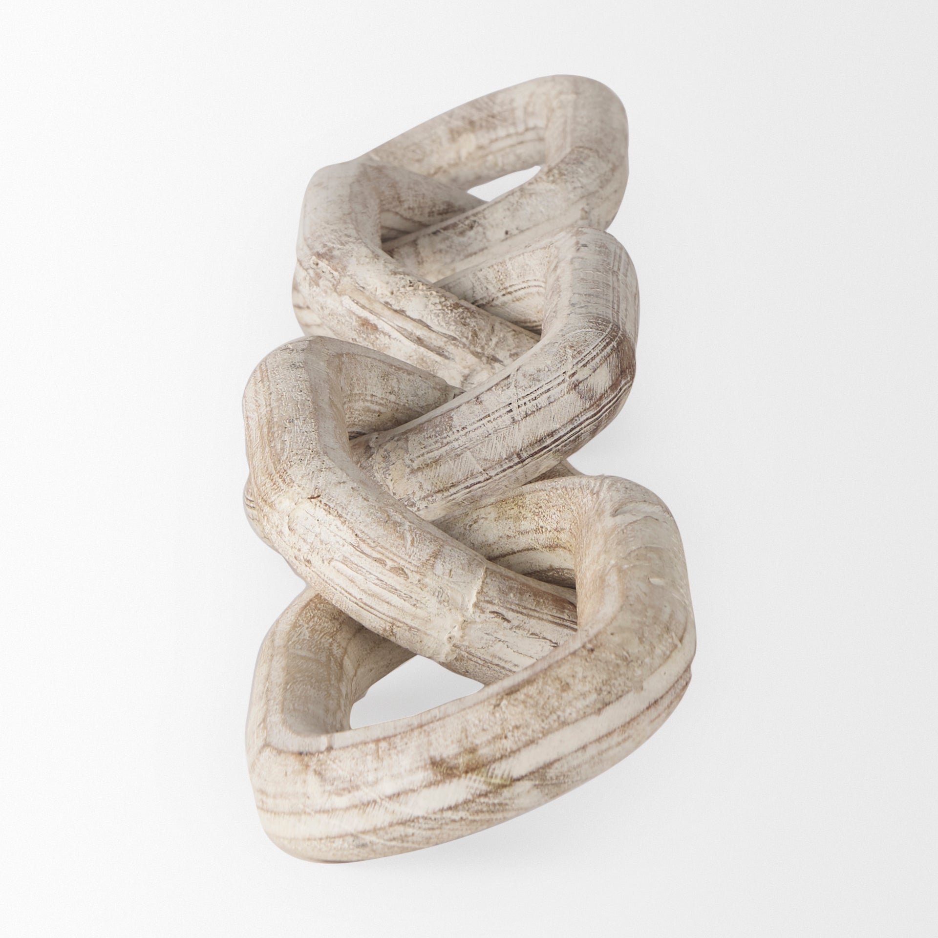Alix Beige Wooden Link Chain Decorative Object - Calgary Furniture Store