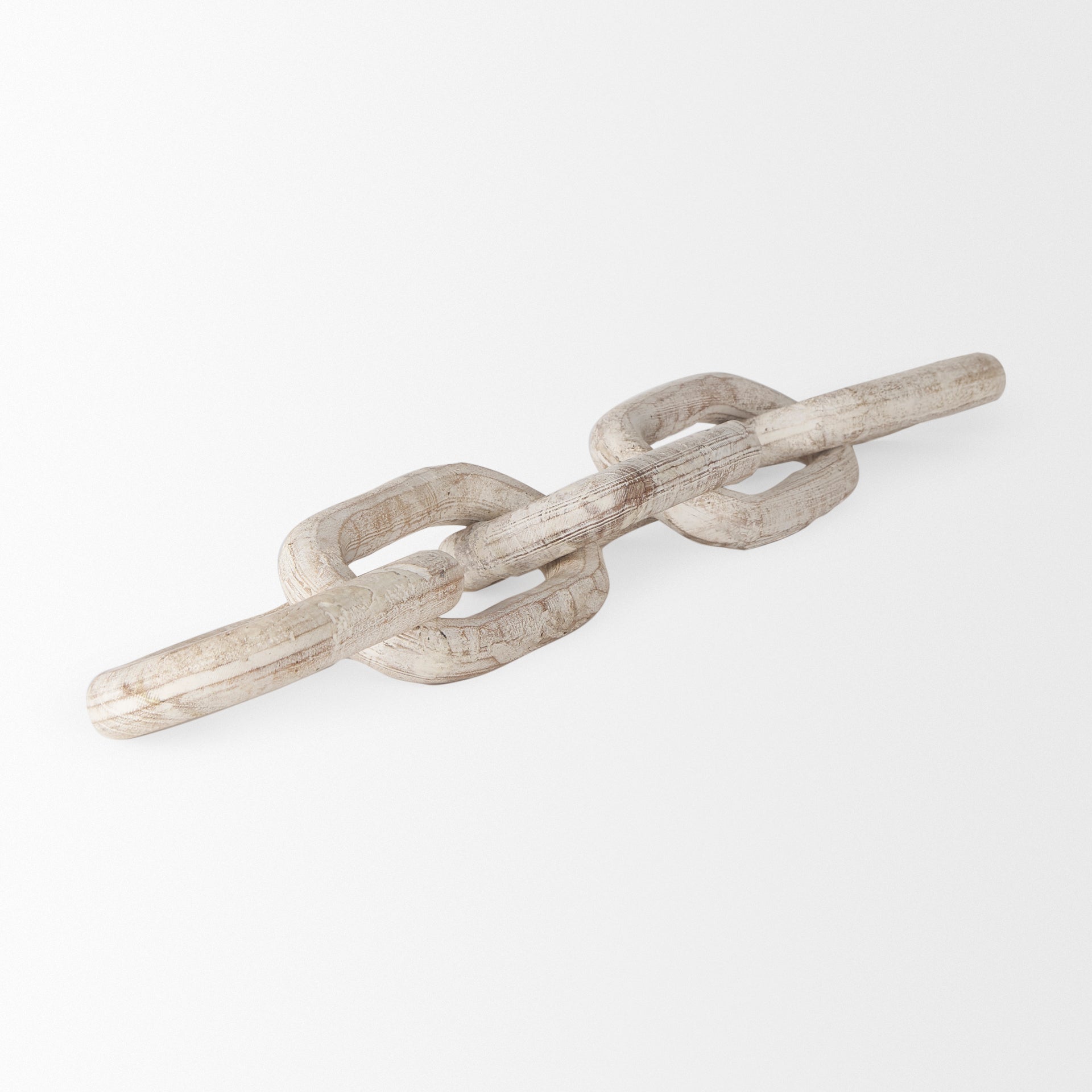 Alix Beige Wooden Link Chain Decorative Object - Calgary Furniture Store
