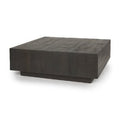 Hayden Dark Brown Solid Mango Wood Rectangular Floating Coffee Table