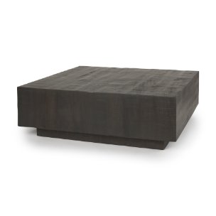 Hayden Dark Brown Solid Mango Wood Rectangular Floating Coffee Table