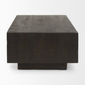 Hayden Dark Brown Solid Mango Wood Rectangular Floating Coffee Table
