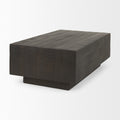 Hayden Dark Brown Solid Mango Wood Rectangular Floating Coffee Table