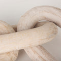 Tayla Large Blonde Wood Chain Link Decorative Accent Sculpture