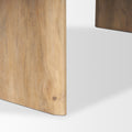 Isla Oval Dining Table w/Light Brown Wood Top & Arched Legs - Calgary Furniture Store