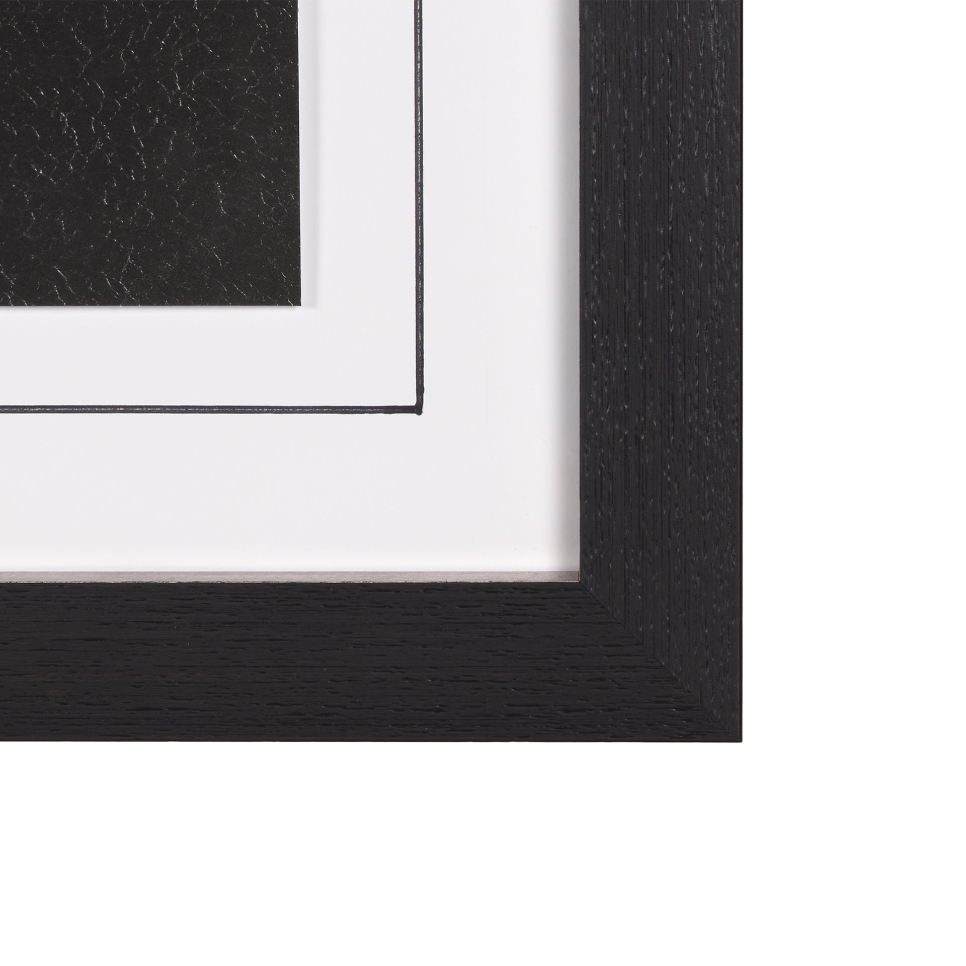 Custom Black Glimpse I Hand Embellished Framed Photo Art Print Matted under Glass - Calgary Furniture Store