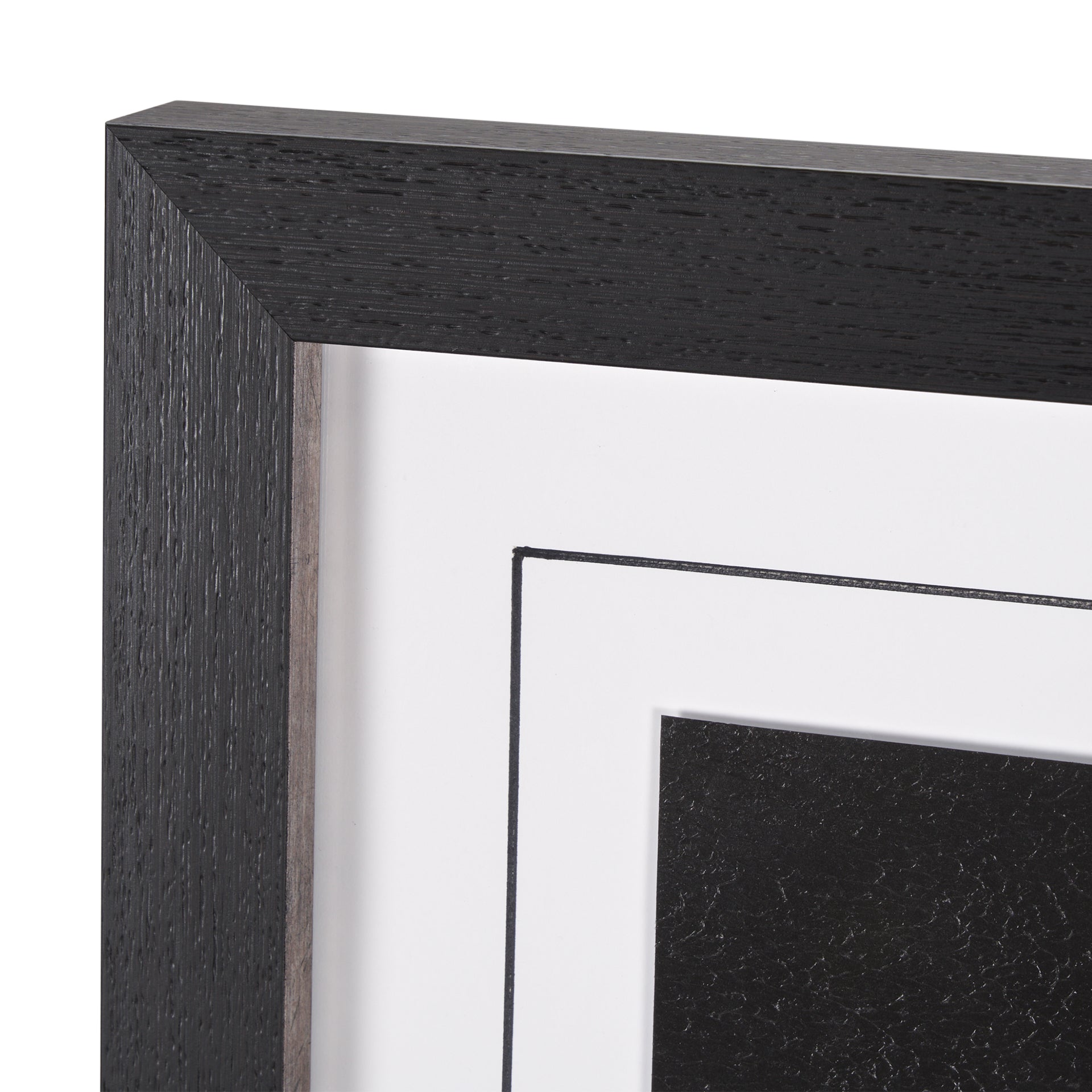 Custom Black Glimpse I Hand Embellished Framed Photo Art Print Matted under Glass - Calgary Furniture Store