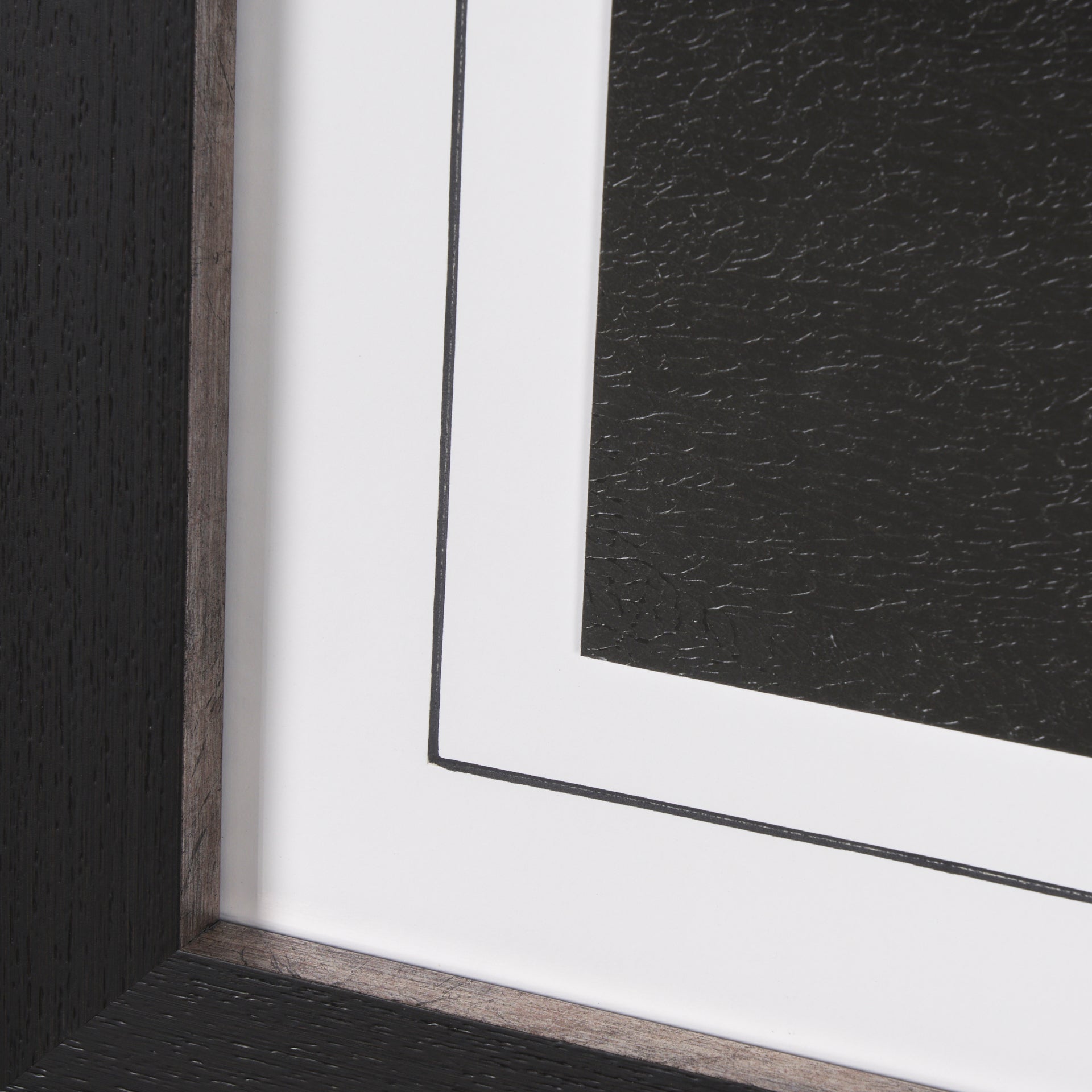 Custom Black Glimpse I Hand Embellished Framed Photo Art Print Matted under Glass - Calgary Furniture Store