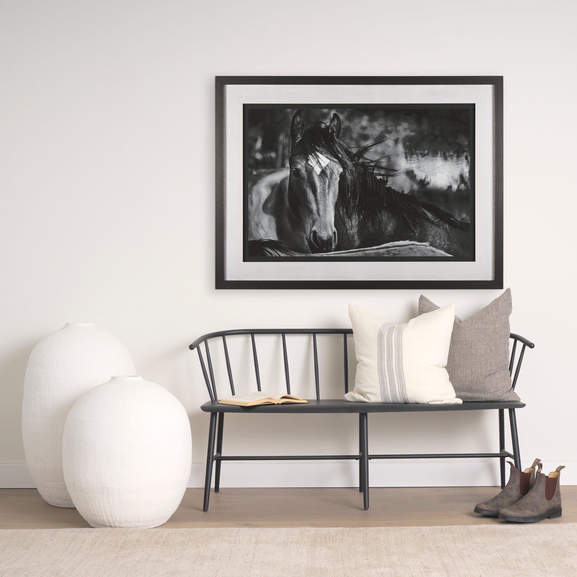 Patrice 22 x 22 Cream Gray Striped Decorative Pillow Cover