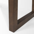 Takota Dark Brown Rectangular Oak Dining Table with Birch Legs