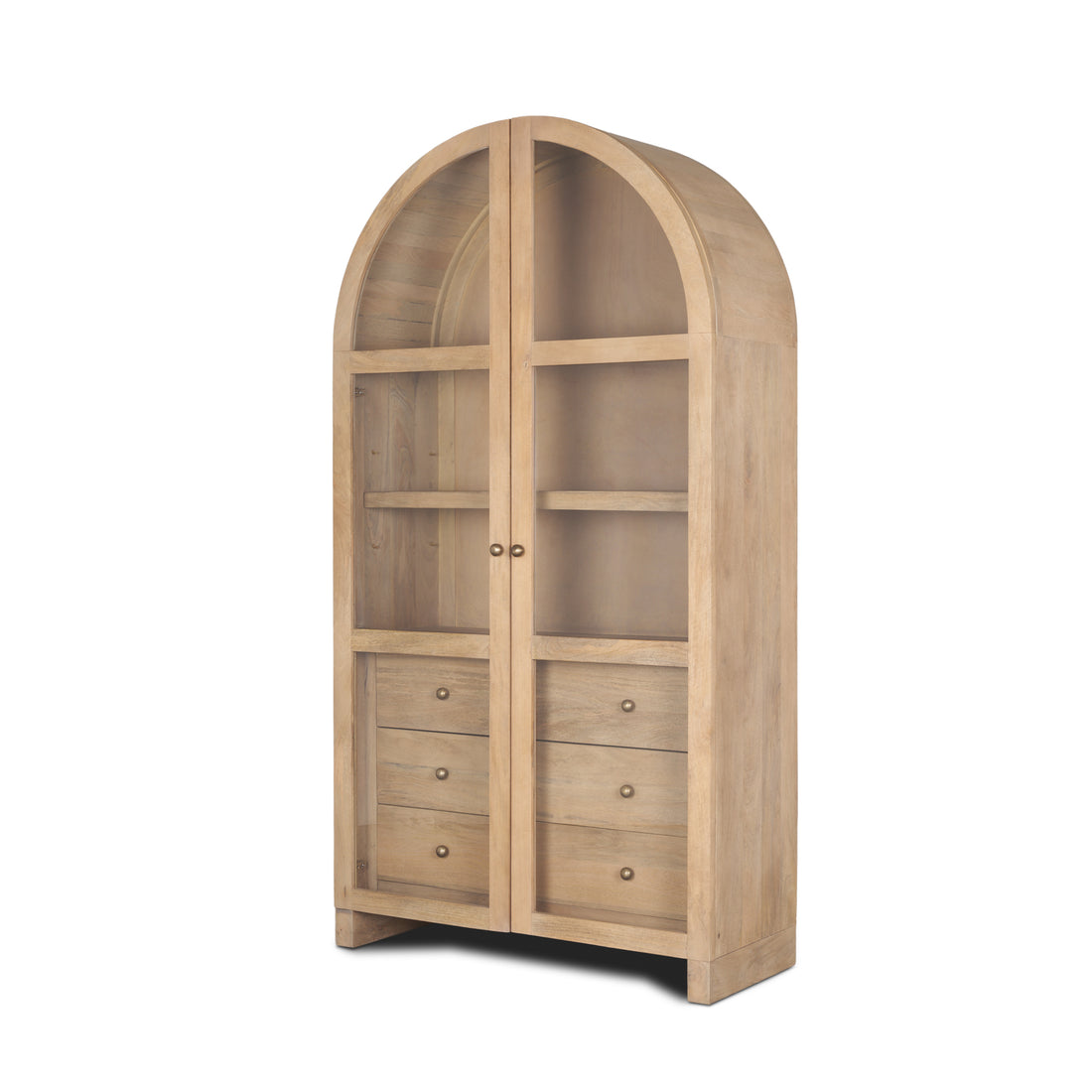 Suri Arched Curio Cabinet - Calgary Furniture Store