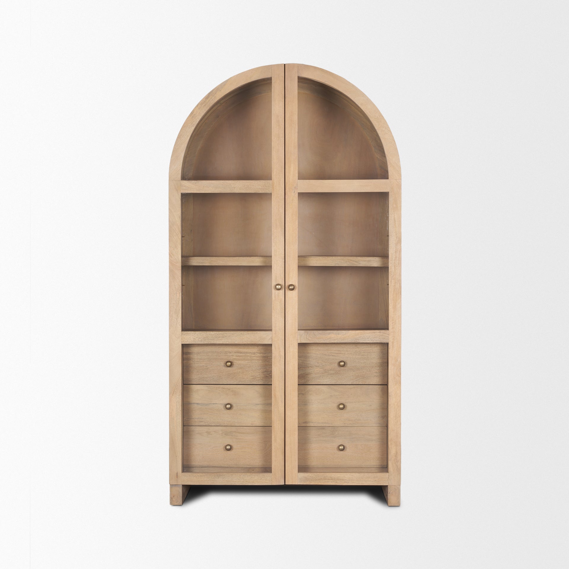 Suri Arched Curio Cabinet - Calgary Furniture Store